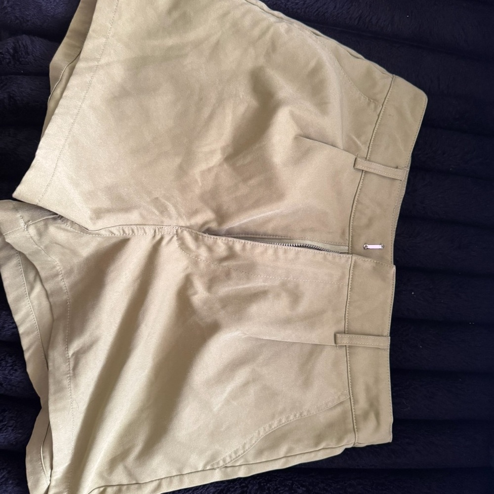 SHEIN Khaki High-Waisted Shorts